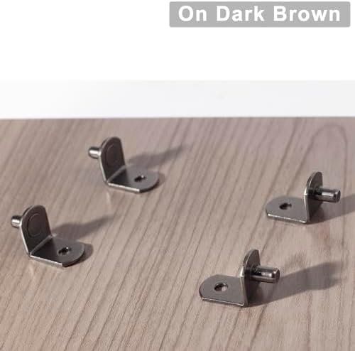 SDTWZW 5mm Shelf Pegs L-Shaped Cabinet Support Pins Bracket Style Clips