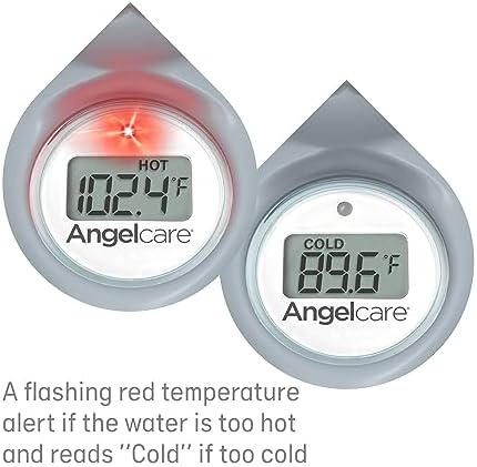Angelcare Baby Bath & Room Thermometer - Happy Seal, Grey, BT-01-SEAL-US