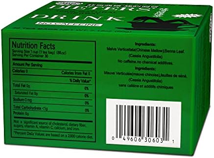 Uncle Lee’s Senna Tea 3-Pack – Green Dieter’s Drink, Caffeine-Free 100% Natural Herbal Detox & Digestive Support, 30 Ct Each