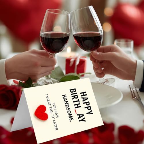 Funny Birthday Card For Husband - Unique Decorations For Men, Husband & Boyfriend - Happy Birthday Cards