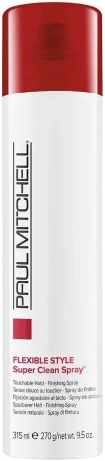 Paul Mitchell Super Clean Hairspray, Fast Drying, Adds Texture + Flexible Hold, For All Hair Types