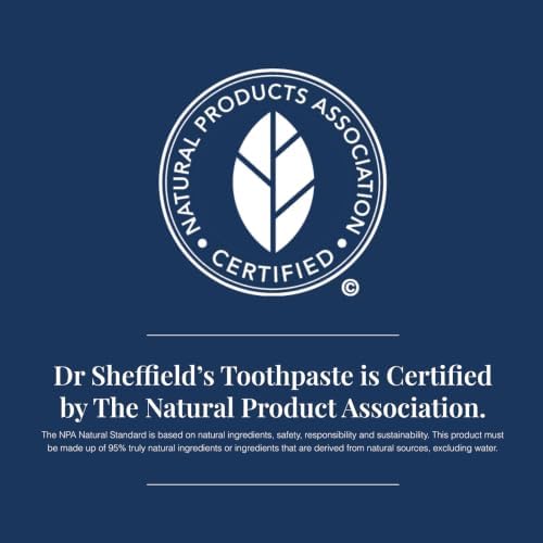 Dr. Sheffield's Fluoride Free, No SLS Toothpaste, Peppermint, 2-Pack