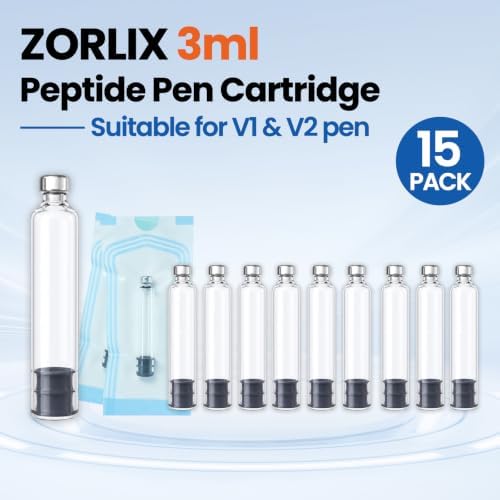 15 Pack 3ml Peptide Pen Cartridge