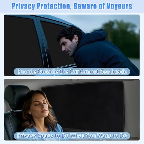 ZATOOTO Magnetic Car Window Shades 4PCS, Car Window Covers Ultimate Privacy