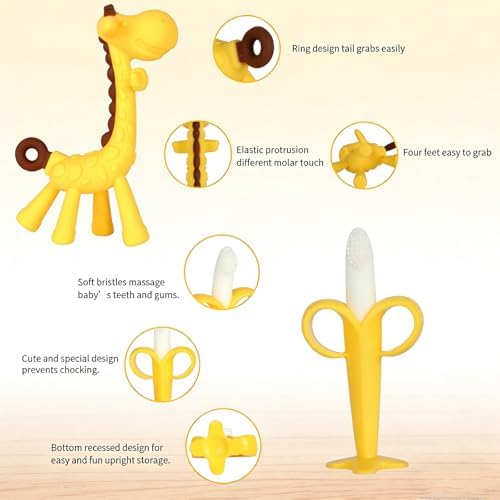 Baby Teething Toys 3-6 Months, Baby Chew Teether Toys
