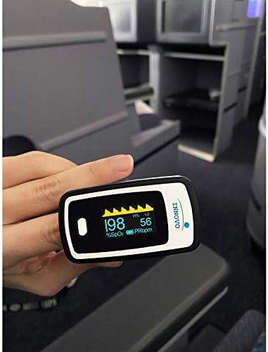 Innovo Deluxe iP900AP Fingertip Pulse Oximeter Blood Oxygen Saturation Monitor with Alarm, Plethysmograph and Perfusion Index