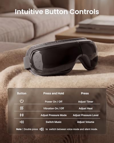 RENPHO Eyeris 3 Eye Massager with Heat and Cooling, Massaging Eye Mask