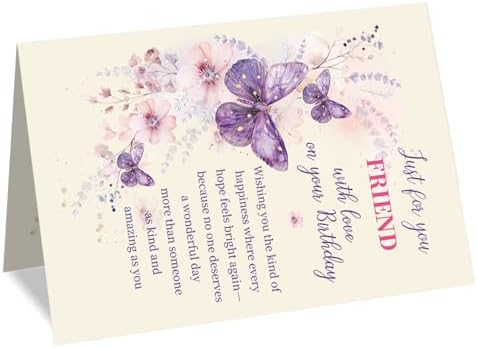 Friend Birthday Card, Sentimental Birthday Gift for Women
