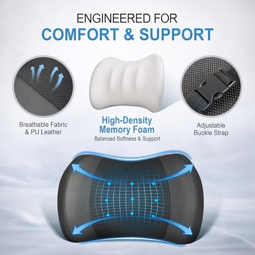 Lofty Aim Lumbar Support Pillow for Car, Car Seat Back Support for Driving