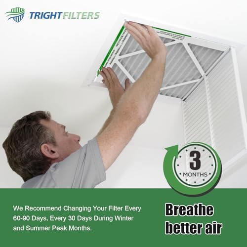 TRIGHTFILTERS 20x20x1 Air Filter 2 Pack, MERV 8 Filter Replacement