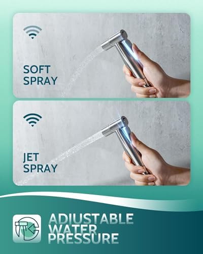 LUFEIDRA Bidet Sprayer, Adjustable Water Pressure, Muslim Shower Toilet