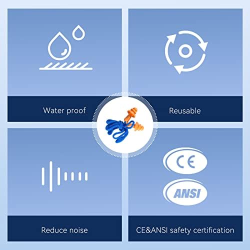 Dison 100Pairs Silicone Ear Plugs,32dB,Orange