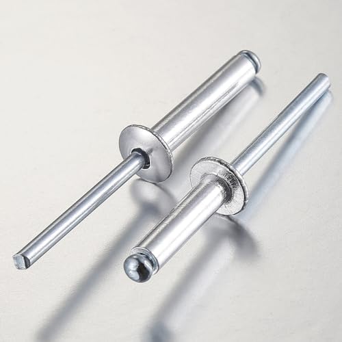 Wensilon (250Pcs) 3/16"x1/2" Aluminum blind pro Rivets,Aluminum Grip and Steel Mandrel