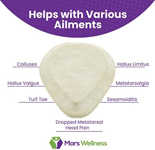 Felt Metatarsal Pads for Women, Men, Skived (1/4" Thick) - USA Made 6 Pairs