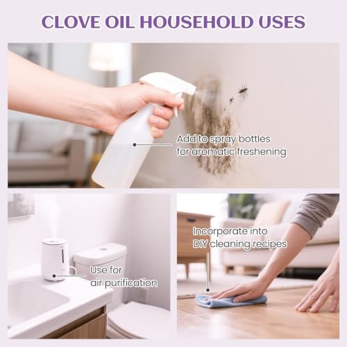 EVOKE OCCU Clove Essential Oil for Teeth and Gums, Skin, Aromatherapy