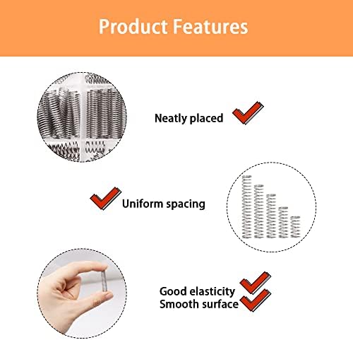 Dianrui 300PCS Compression Springs Assortment Kit 23 Different Sizes Small Spring 304 Stainless Steel Mechanical Mini Springs for DIY Repair Project
