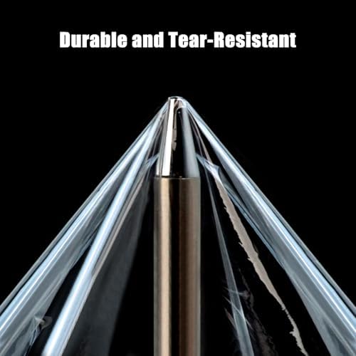 Stretch Film 4" × 500 ft, Shrink Wrap Rolls with Handle, 80 Gauge