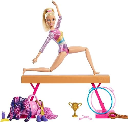 Barbie Gymnastics Doll & Accessories Playset