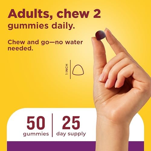 Nature Made Probiotic + Prebiotic Fiber Gummies, 50 Gummies