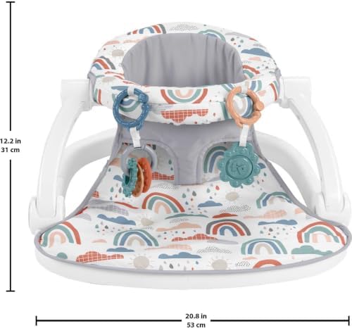 Fisher-PriceSit-Me-Up Floor Seat, Rainbow Showers