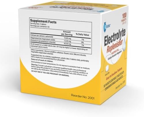 Globe Electrolyte Replenisher Tablets, 100 Count, Hydration Support Pack