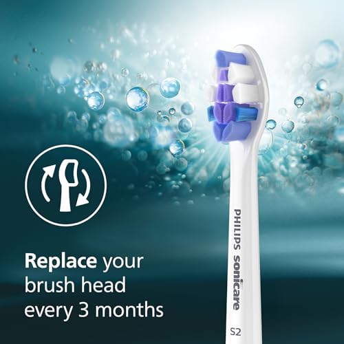 Philips Sonicare S2 Sensitive Brush Heads, 3-Pack, 9 Month Supply, White