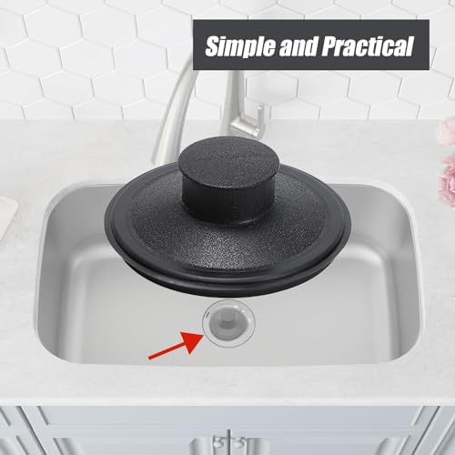 Sink Stopper Exact Replacement for InSinkErator STP-PL/STPPL for Kitchen Drain Stopper and Garbage Disposal Plug, Compatible with Standard 3-1/2" Drains from Kohler, Waste King, Whirlpool, and More