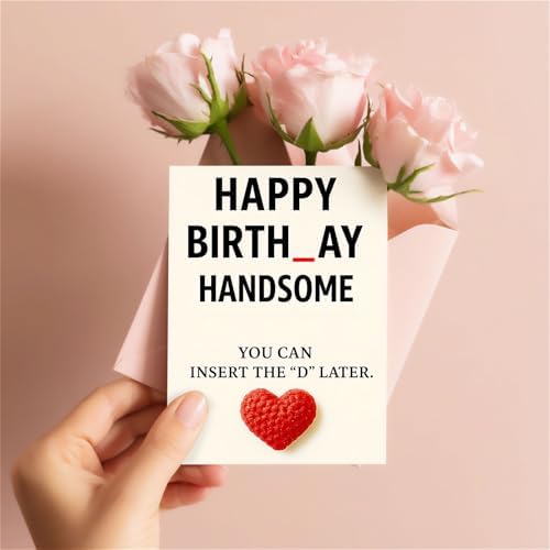 Funny Birthday Card For Husband - Unique Decorations For Men, Husband & Boyfriend - Happy Birthday Cards