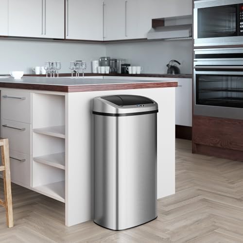 iTouchless Patented Large 24 Gallon Motion Sensor Trash Can | Odor Filter