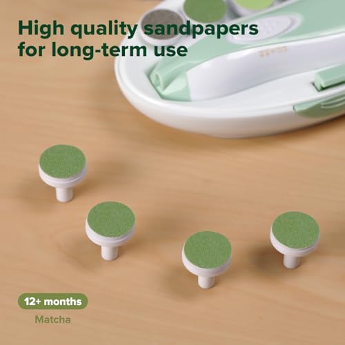 haakaa Electric Nail File Replacement Pads, Suitable for 12+Months, Matcha