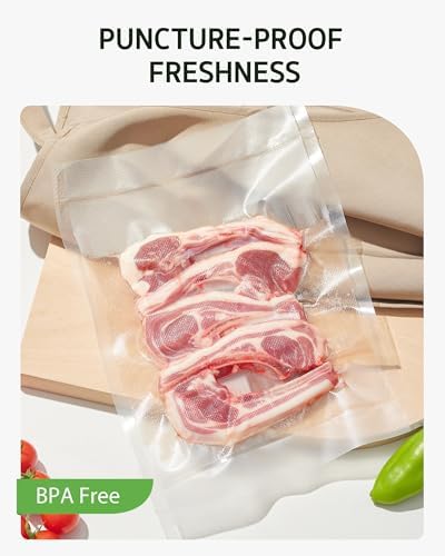 Syntus 11" x 150' Vacuum Sealer Bags for Food Seal Rolls with Cutter