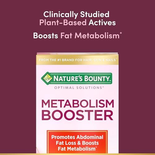 Nature's Bounty Optimal Solutions Metabolism Booster Supplement, 60 Count