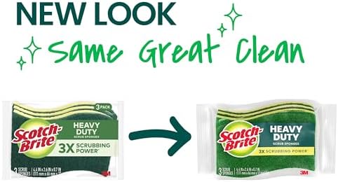 Scotch-Brite Heavy Duty Scrub Sponges, 12 Pack