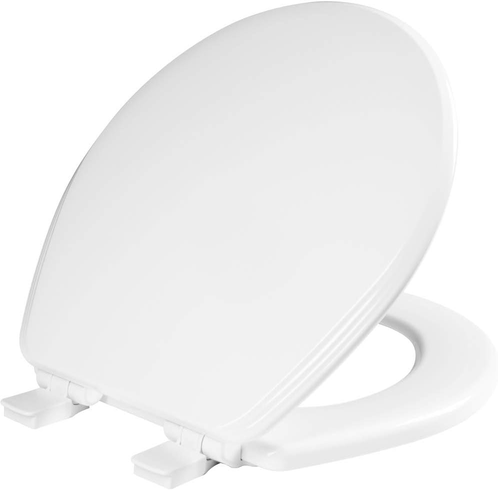 Bemis Slow Close Elongated Toilet Seat, Easy Clean Hinges, White