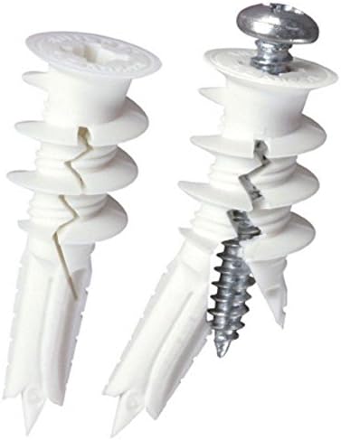 E-Z Ancor 25310#8 x 1-1/4" 50 Count 75lb Self-Drilling Twist-N-Lock Drywall Anchor