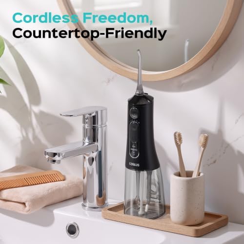 COSLUS ADA Accepted C51 Water Dental Flosser for Teeth, 3 Modes 6 Pressure