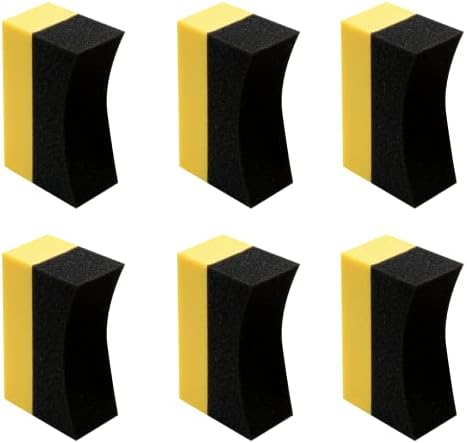 6 Pcs Tire Applicator Dressing Shine Sponge
