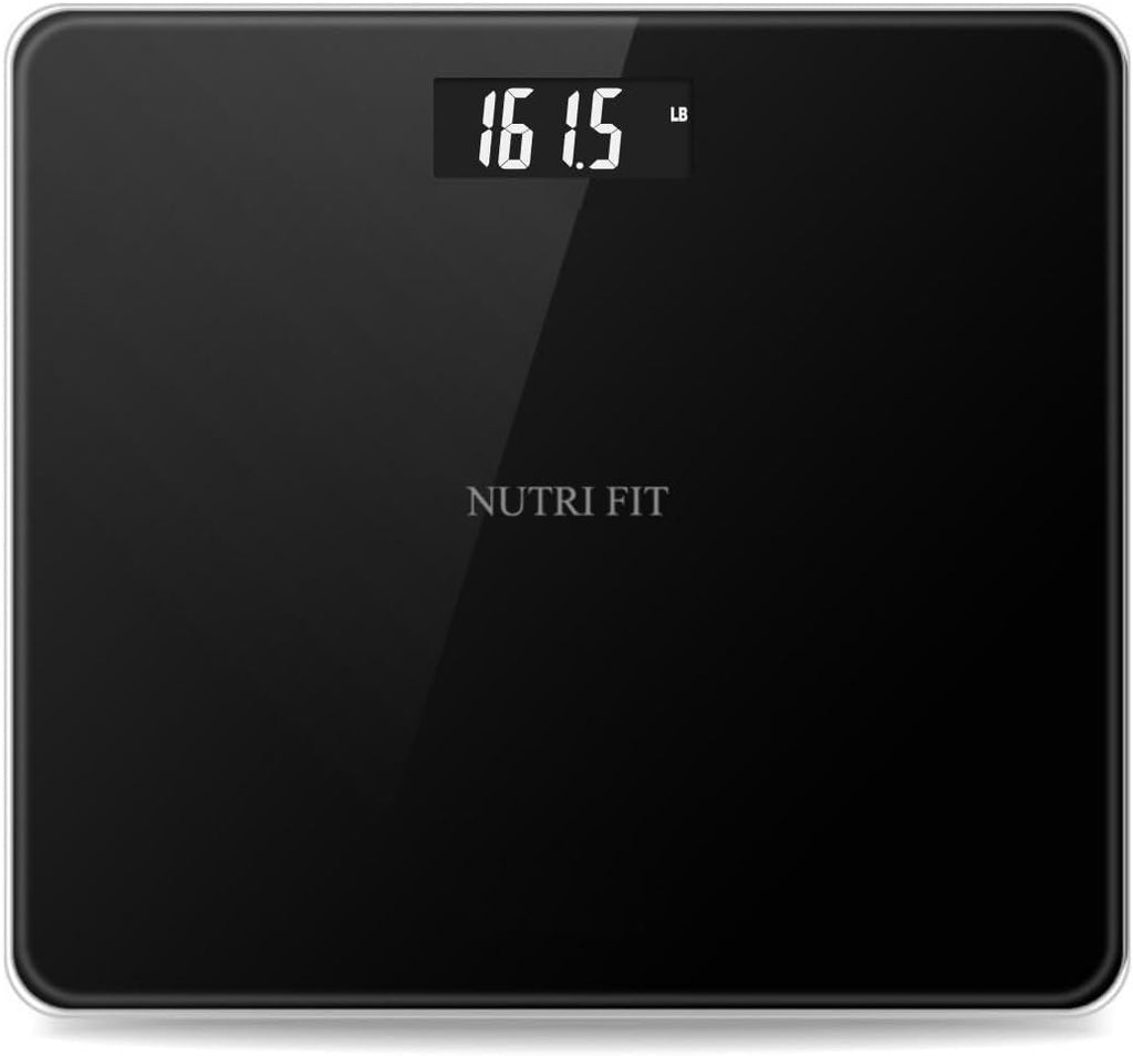 NUTRI FIT Digital Bathroom Scale for Body Weight 0.1lb with 2 AAA Batteries