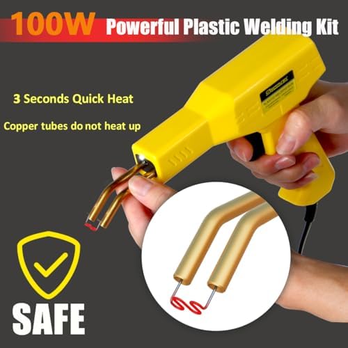 Plastic Welder,2 in 1 Plastic Welding Kit,Hot Stapler Car Bumper Repair Kit