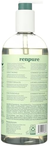 RENPURE Tea Tree & Rosemary Balancing Shampoo for Oily/Normal Hair 24oz