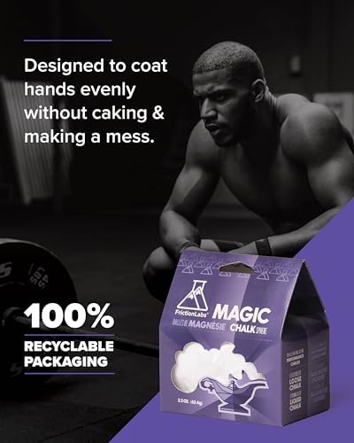 Friction Labs Magic Chalk Ball, Premium Gym Chalk Ball in Refillable Sock