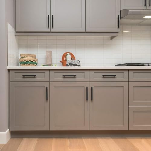 Ravinte Cabinet Handles,5" Length,3" Hole Center,Matte Black,30 Pack