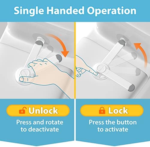 4our Kiddies 2 Pack Baby Toilet Lock for Child Safety, Toilet Seat Lock