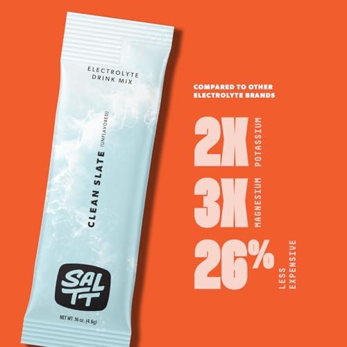 SALTT Electrolyte Packets - Clean Slate (30 Sticks) - Zero Sugar