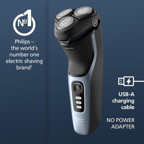 Philips Norelco 3600 Electric Shaver, Storm Blue