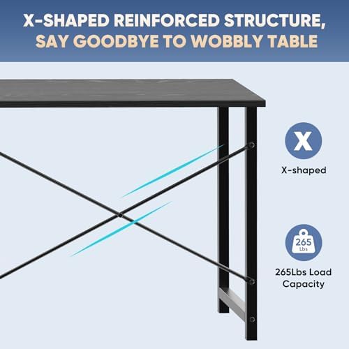 DUMOS 32 Inch Small Computer Desk, Gaming Desks for Home Office Bedroom
