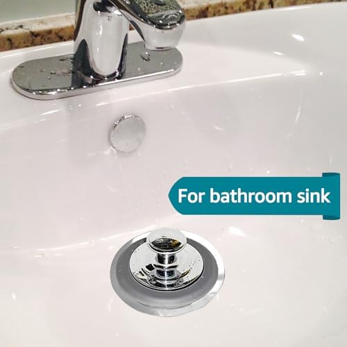 Universal Bathtub Drain Stopper, Sink & Tub Stopper, Bathroom Drain Plug