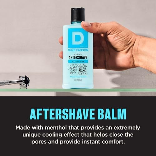 Duke Cannon Ice Cold Cooling After Shave Balm for Men - 6 fl oz