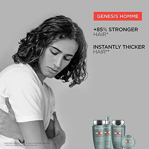 Kerastase Genesis Homme Bain De Masse Shampoo – For Men, 8.5 Fl Oz