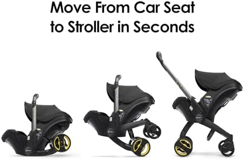 Doona Car Seat & Stroller, Nitro Black - All-in-One Travel System